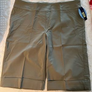 Westbound cuffed walking shorts. Color: Vintage Sage.